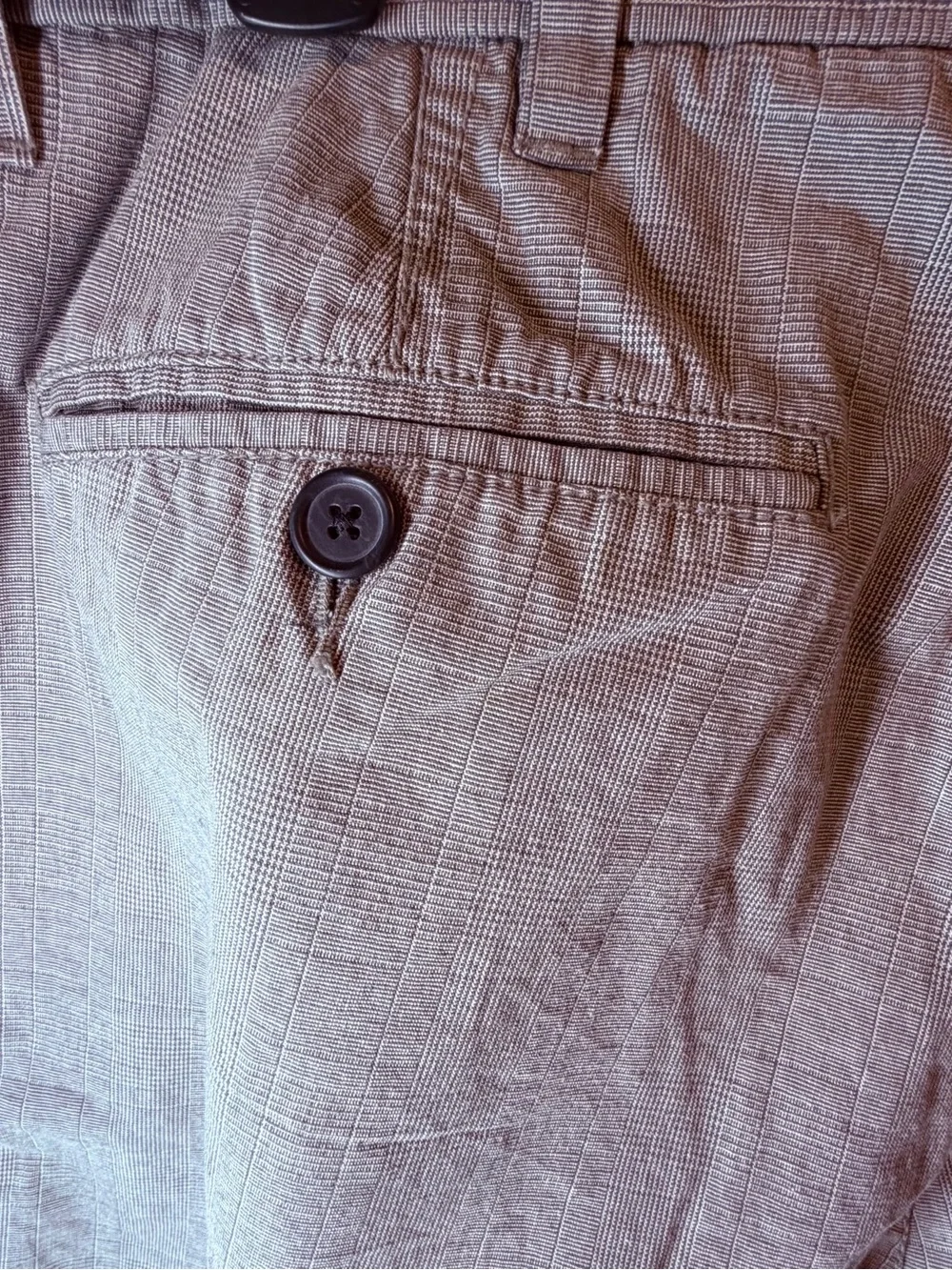 Old Navy 2008 Gray Grid Check Trousers Men's Academia Workwear Boho Y2K